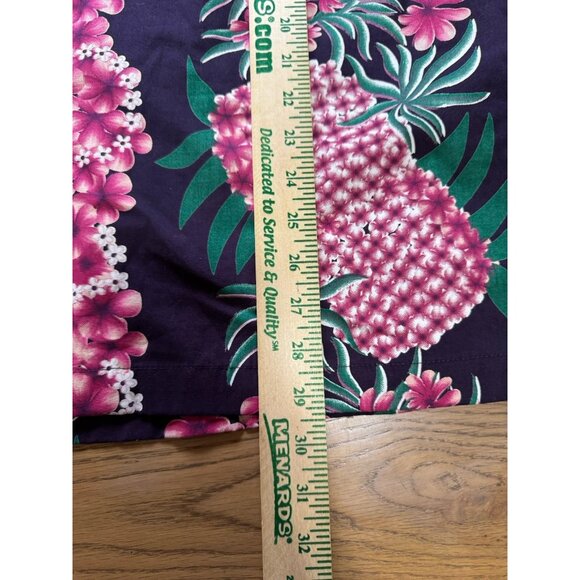 Steve & Barry Classic Hawaiian Cotton Floral Shirt Size Medium Tropical Vacation - Picture 6 of 10